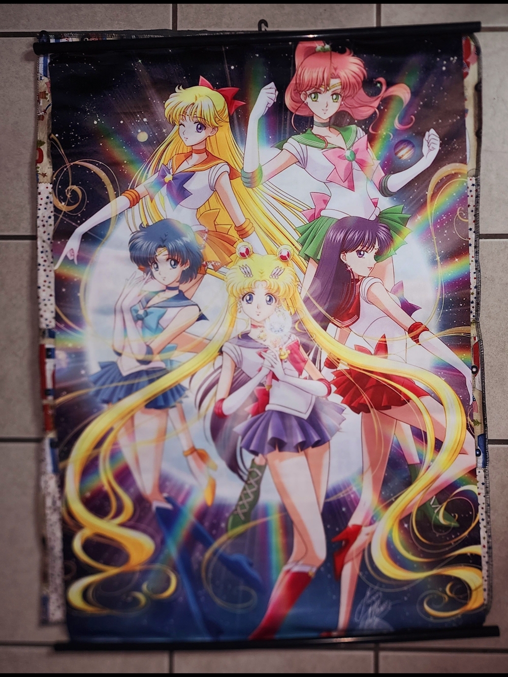 Sailor Moon Fabric Wall Scroll Poster Inner Senshi Guardians 33x23 Anime
